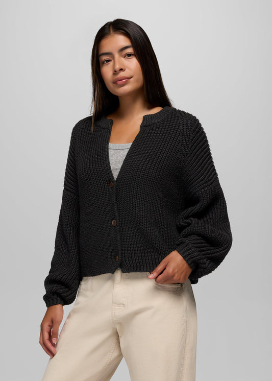 Sunday River Short Cardigan - Black