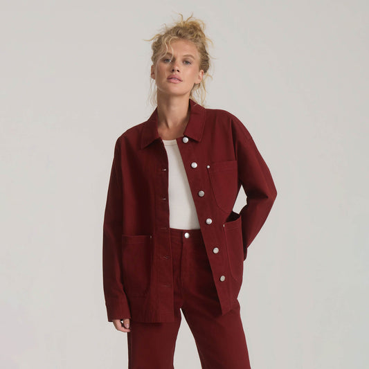Hwy 1 Bedford Chore Jacket - Cherrywood