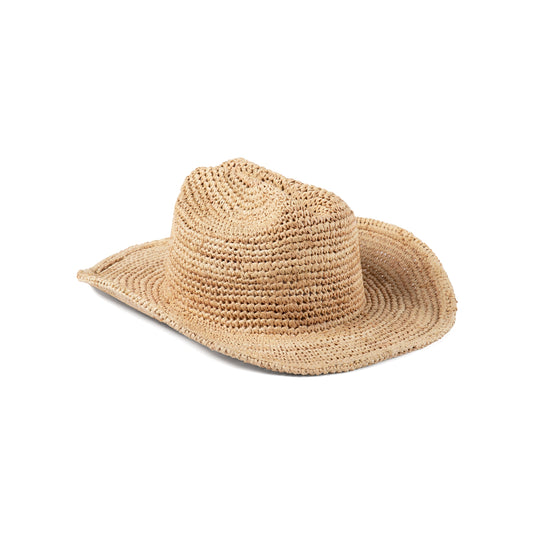 Lack of Color Raffia Cowboy Hat - Natural