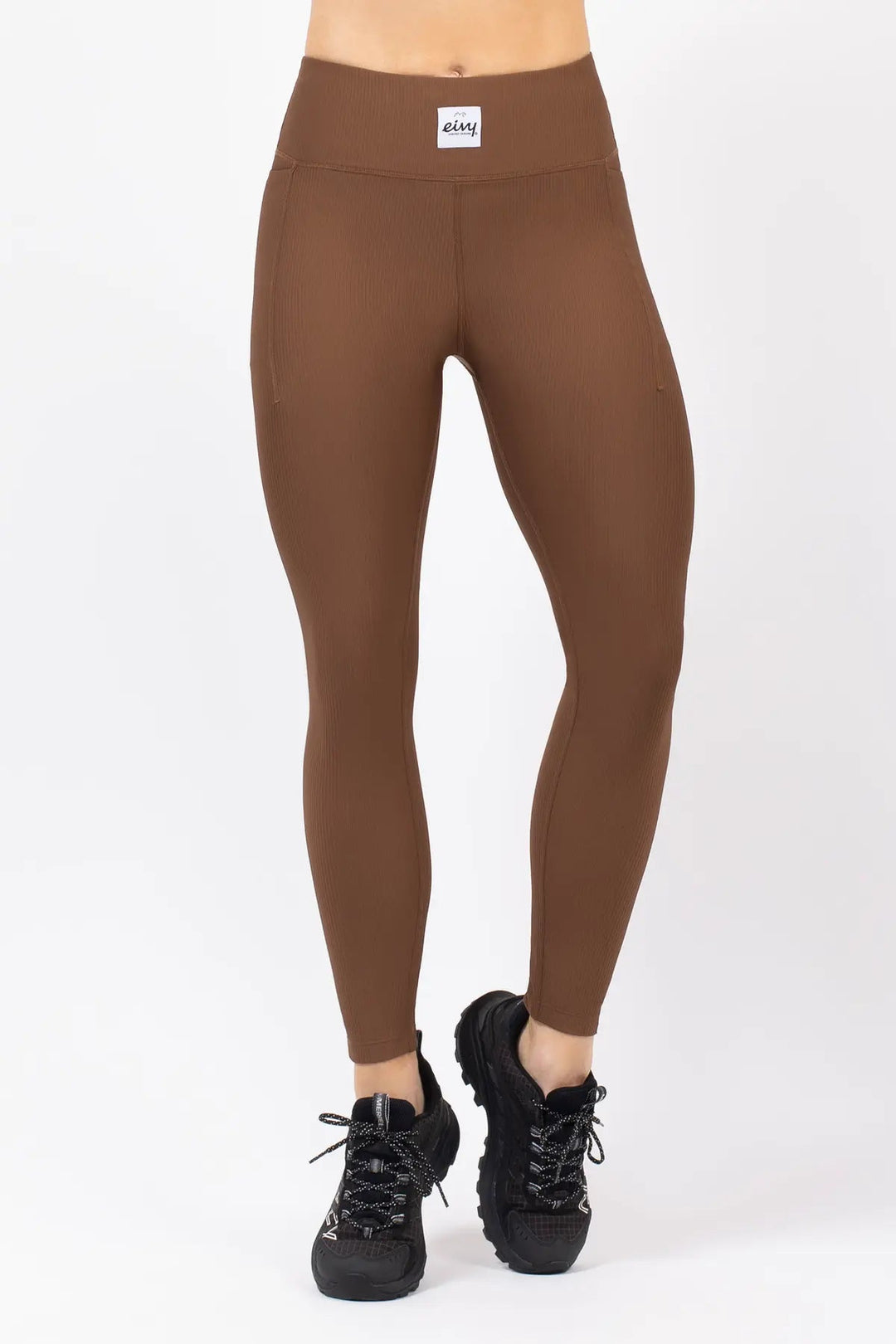 Pocket Rib Tights - Brown