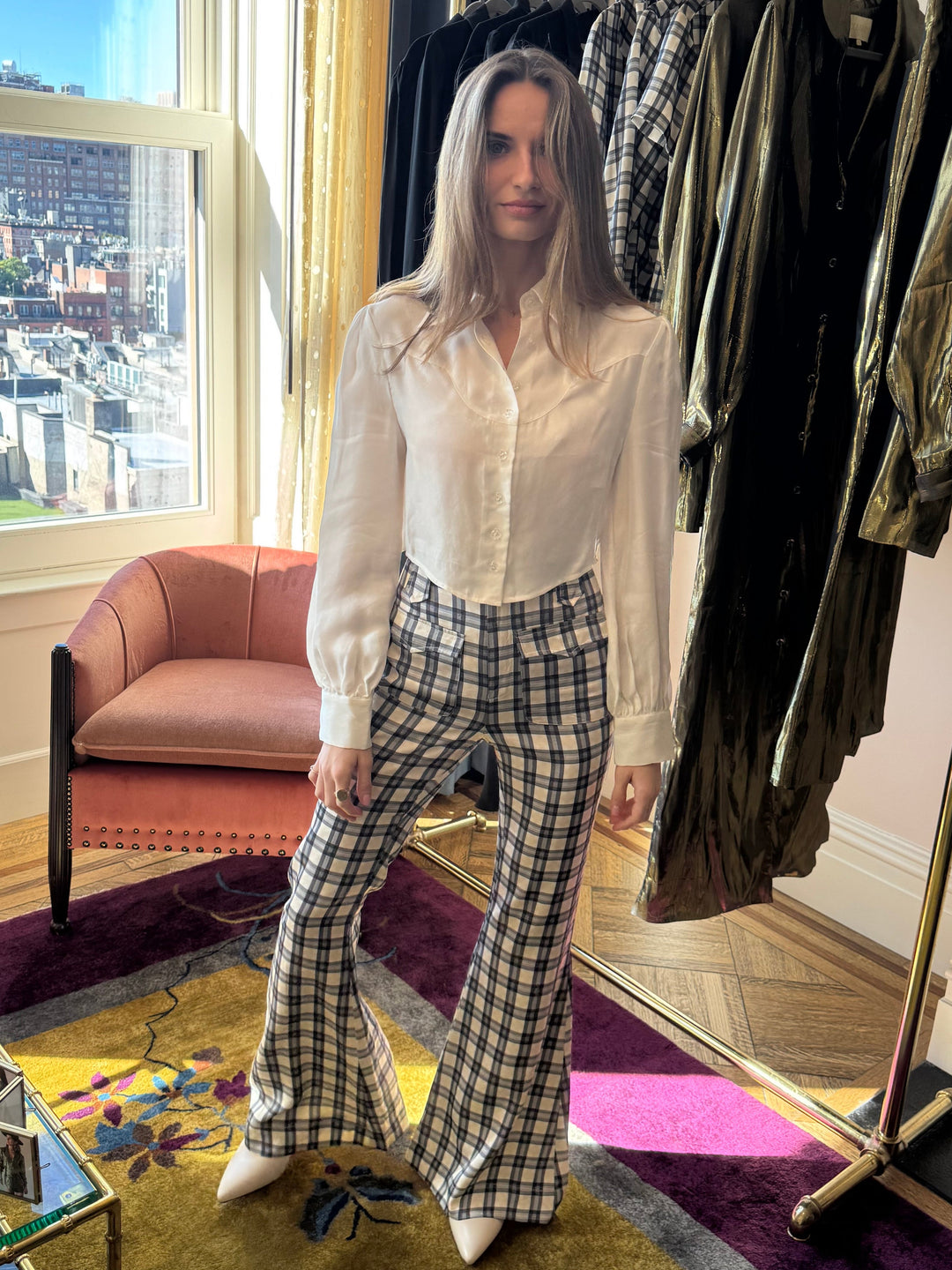 Folk Saint Marlowe Blouse – Cloud