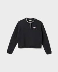Henley Sweatshirt - Black
