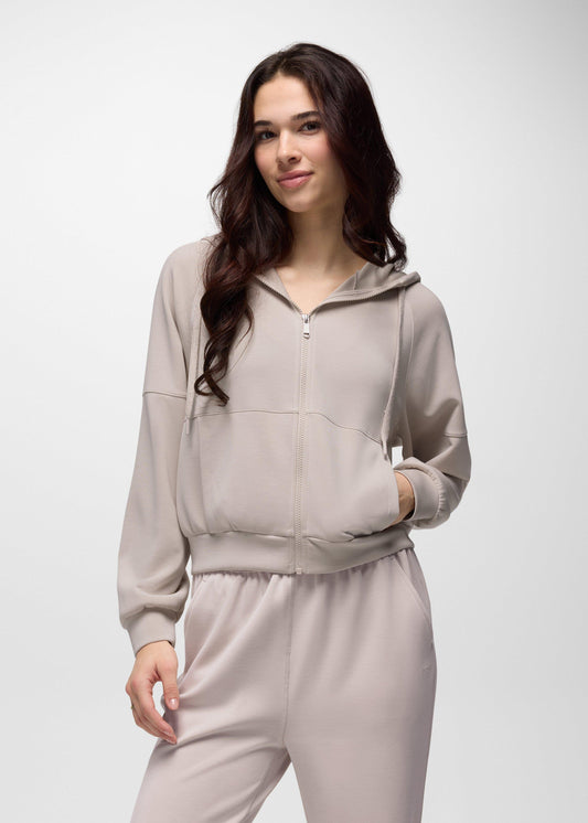 Shea Soft Full Zip - Almond, on model