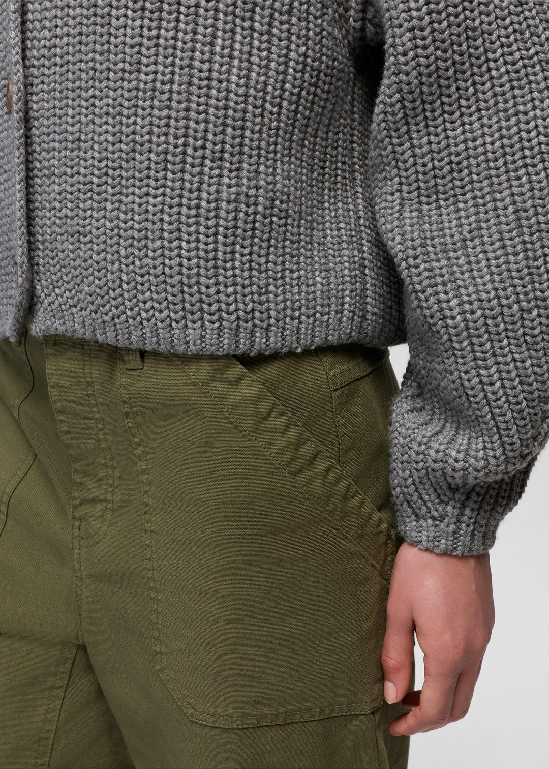Sunday River Short Cardigan - Heather Grey
