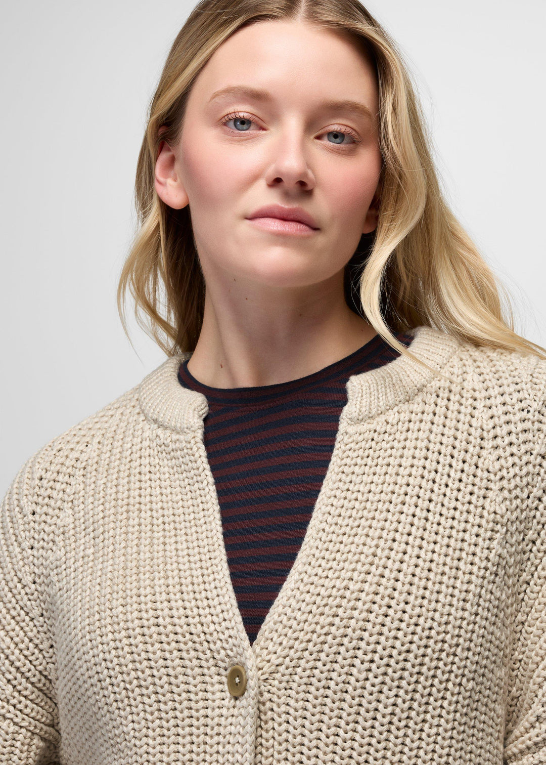 Sunday River Short Cardigan - Beach Pebble