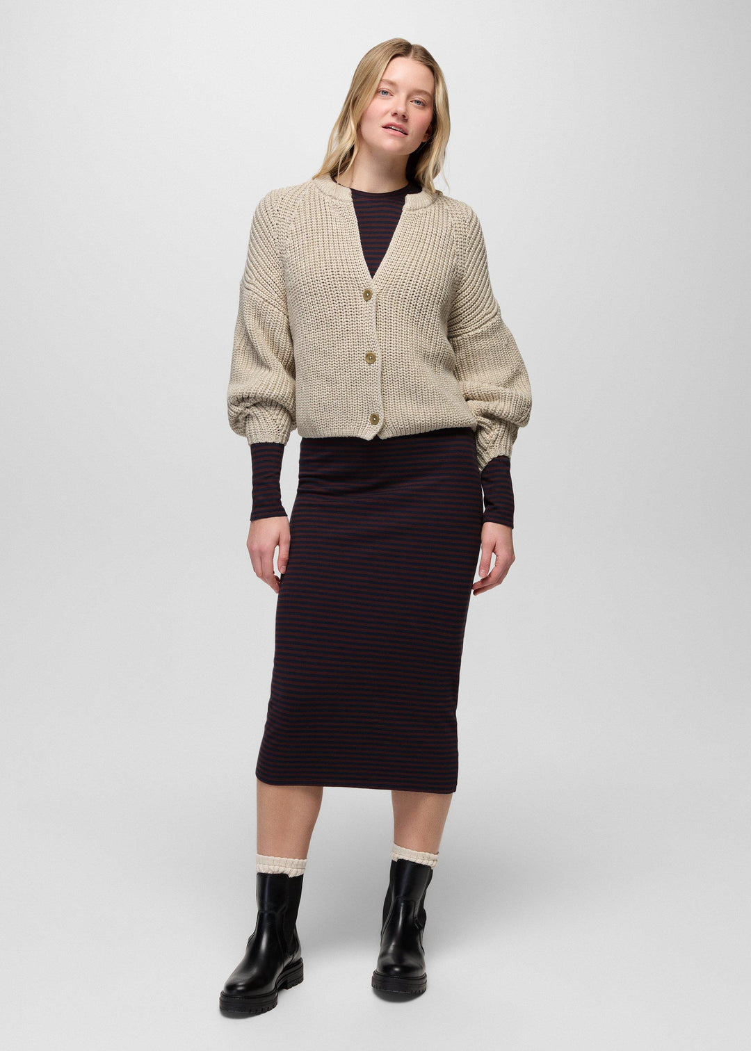 Sunday River Short Cardigan - Beach Pebble