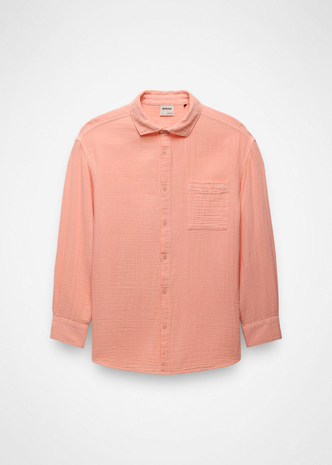 Hideaways Button Down Top - Soft Guava - front, product only