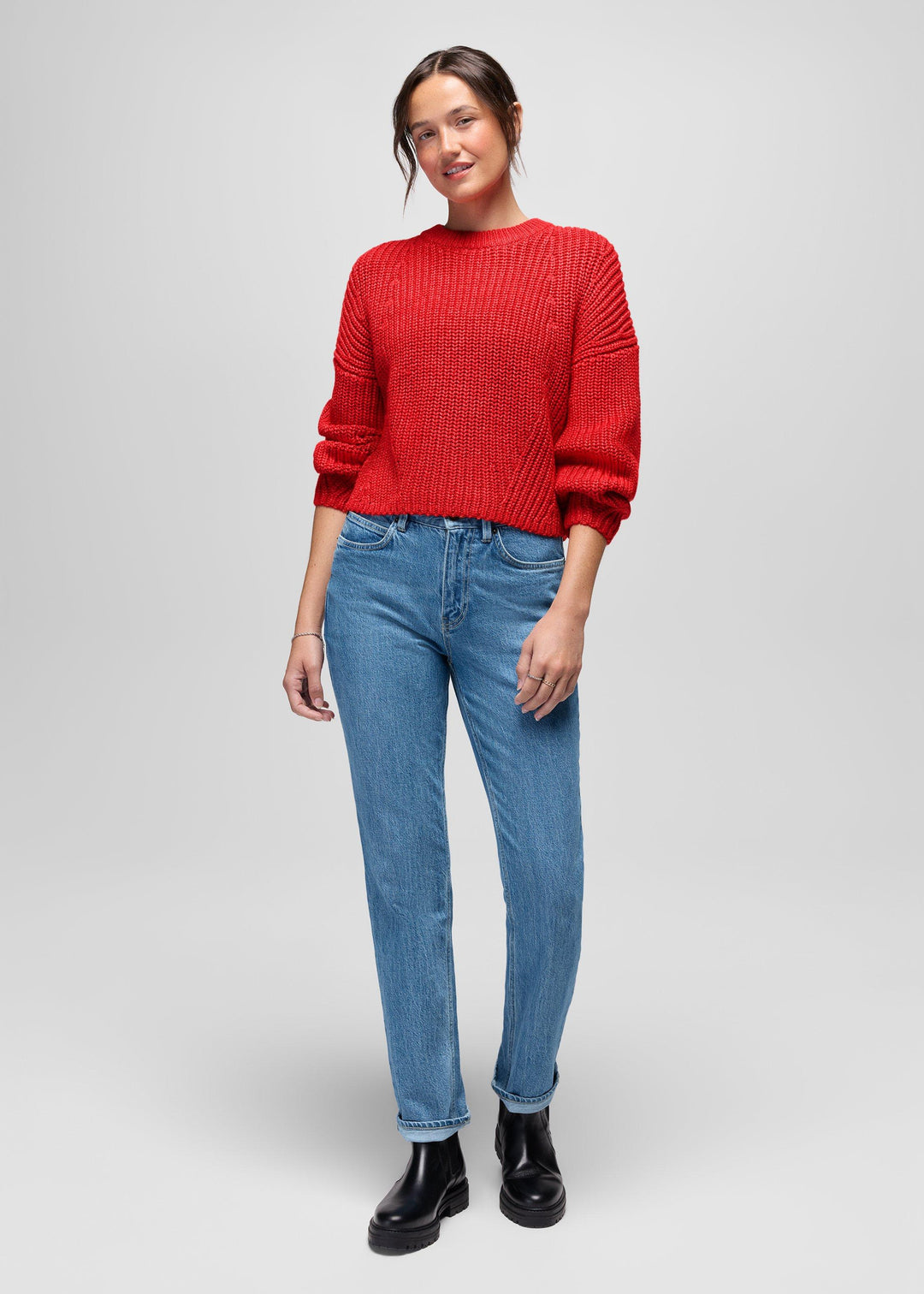 Sunday River Crewneck Sweater - Pikes Red