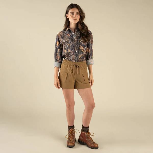 Solaya Performance Short - Saddlebrush Brown