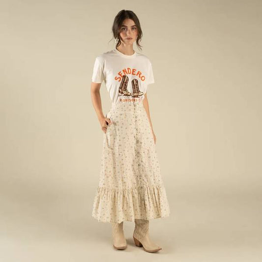 Prairie Maxi Skirt - Dustbloom-Antique