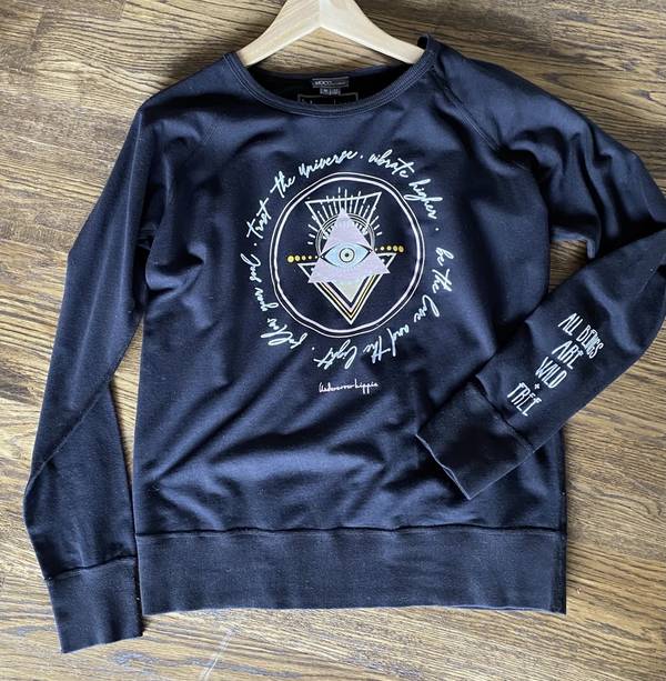 Women's Trust The Universe-lightweight Fleece Sweatshirt - Black