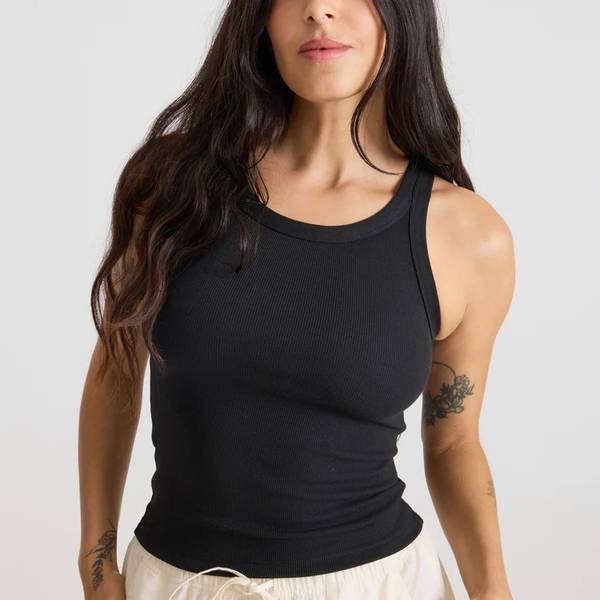 Wind Worn Tank Top - Black