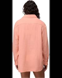 Hideaways Button Down Top - Soft Guava
