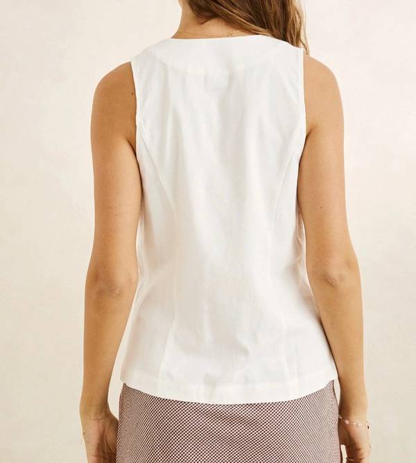 Venice Wrap Vest - White