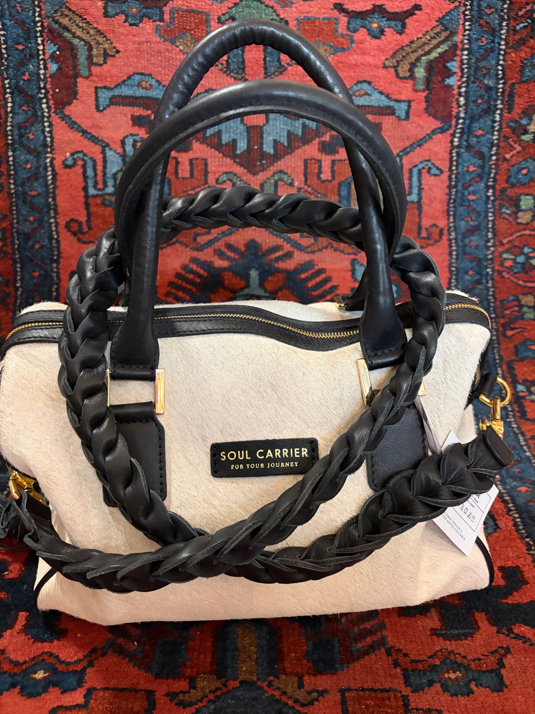 Bolso grande de piel de vaca