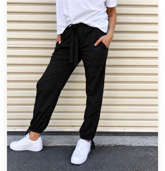 Out of Office Drawstring Jogger - Black