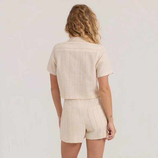 Crosswinds Camp Button Up Shirt - Unbleached