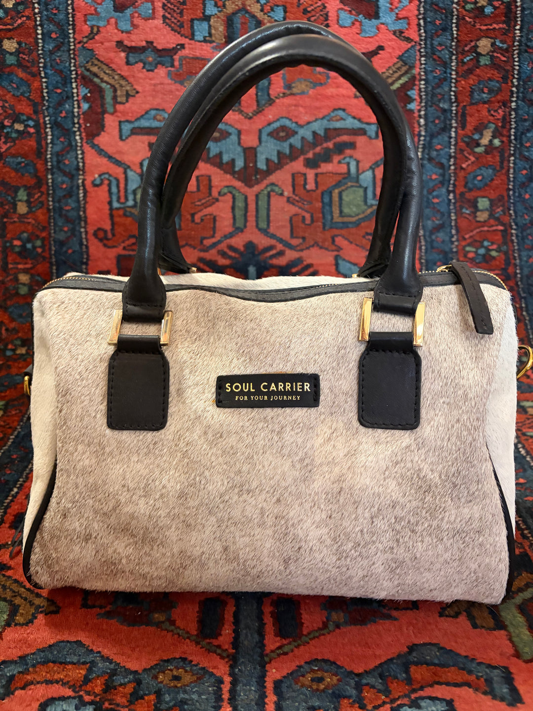 Bolso grande de piel de vaca
