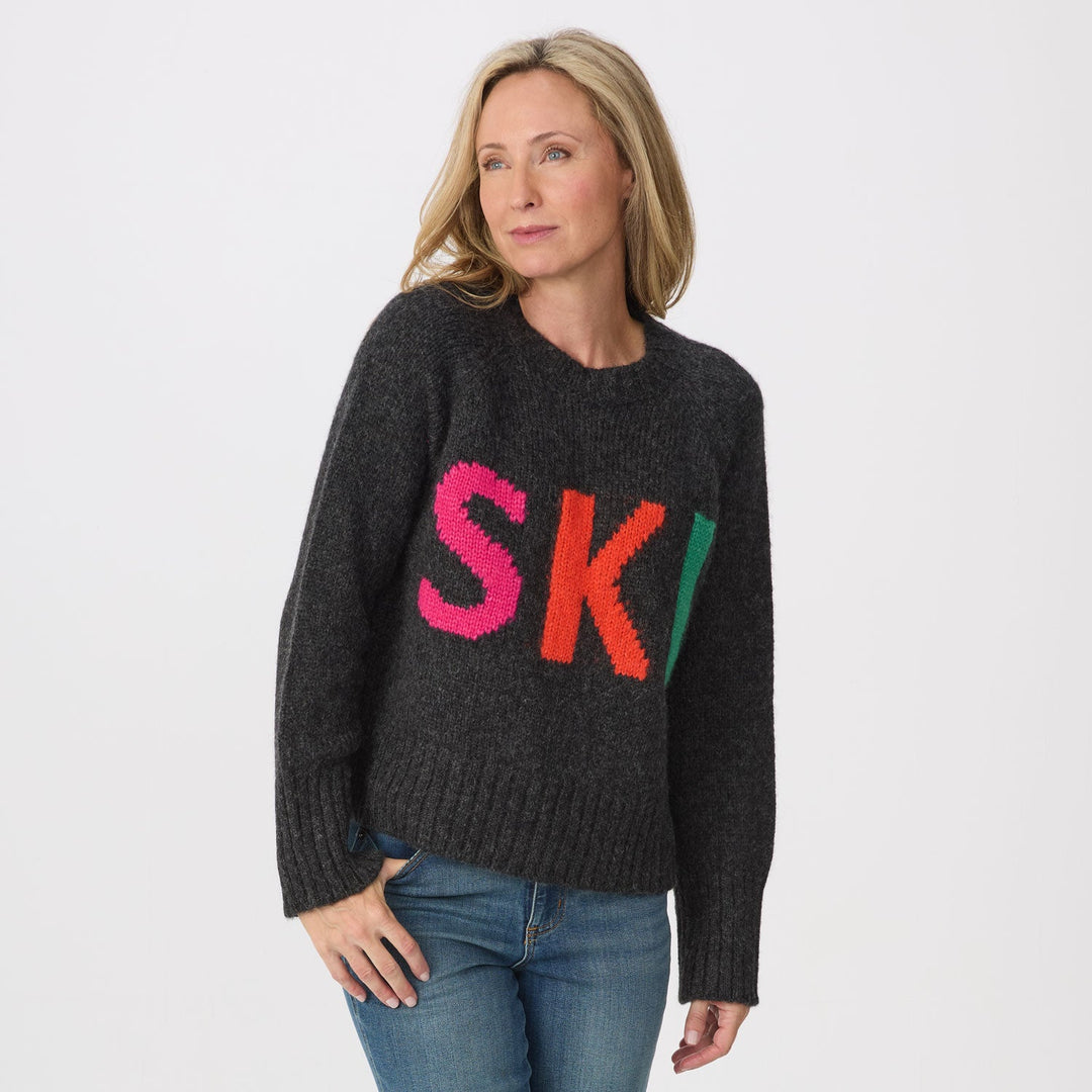 Krimson Klover Ski Crew Neck - Heather Black