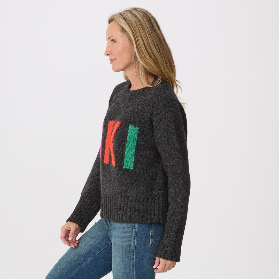 Krimson Klover Ski Crew Neck - Heather Black
