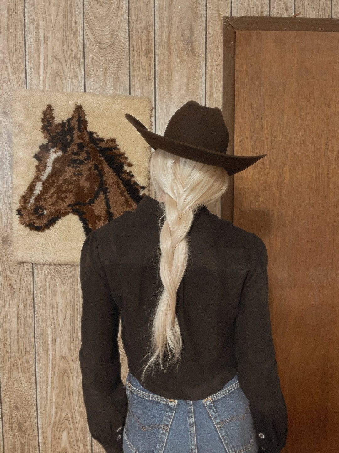 Folk Saint Marlowe Blouse – Washed Black