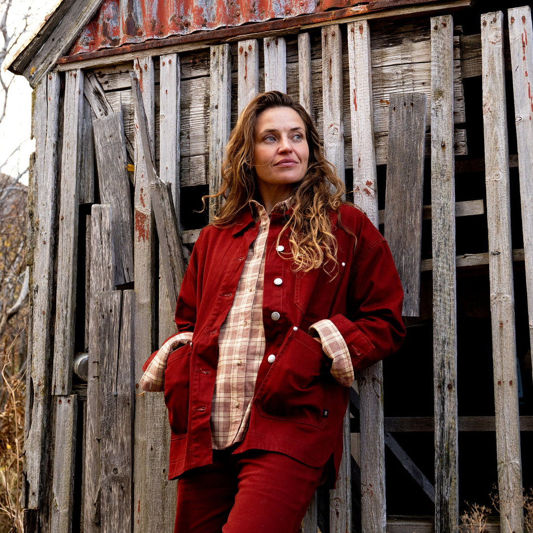 Hwy 1 Bedford Chore Jacket - Cherrywood
