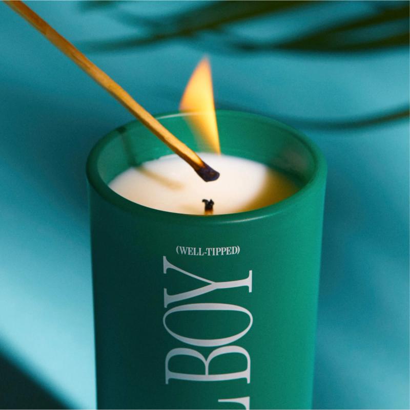 Well-Tipped Pool Boy Candle