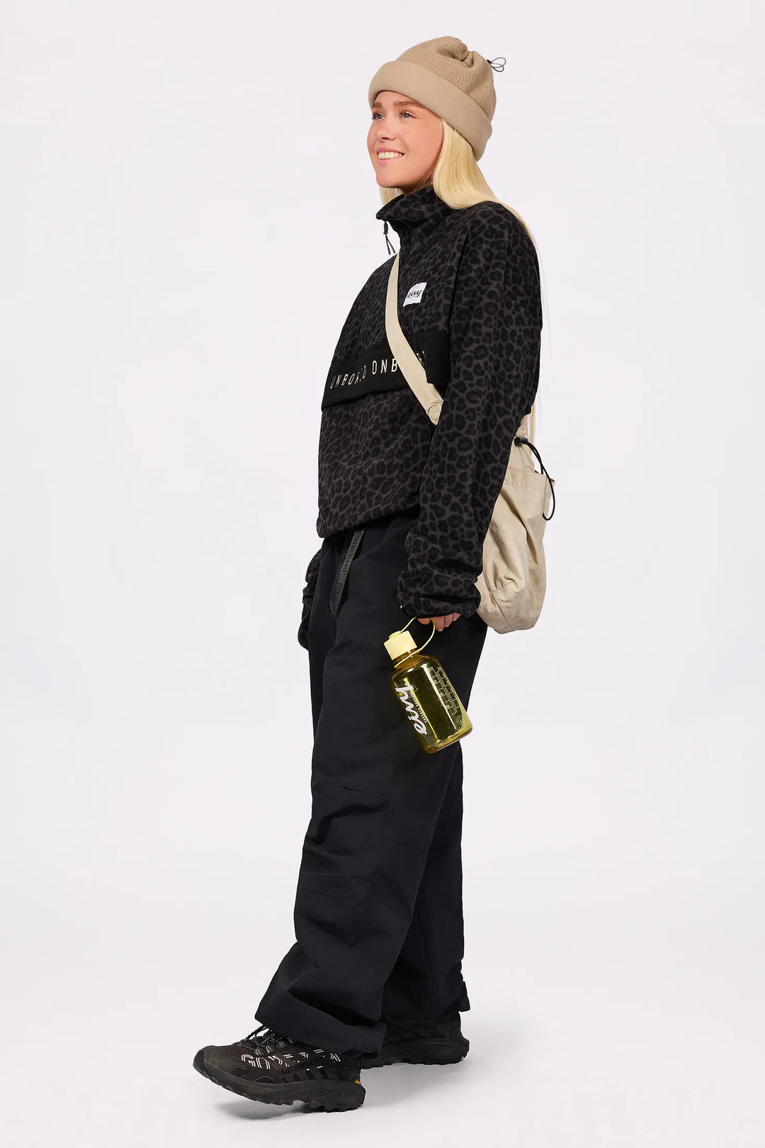 Eivy Ball Fleece - Black Leopard