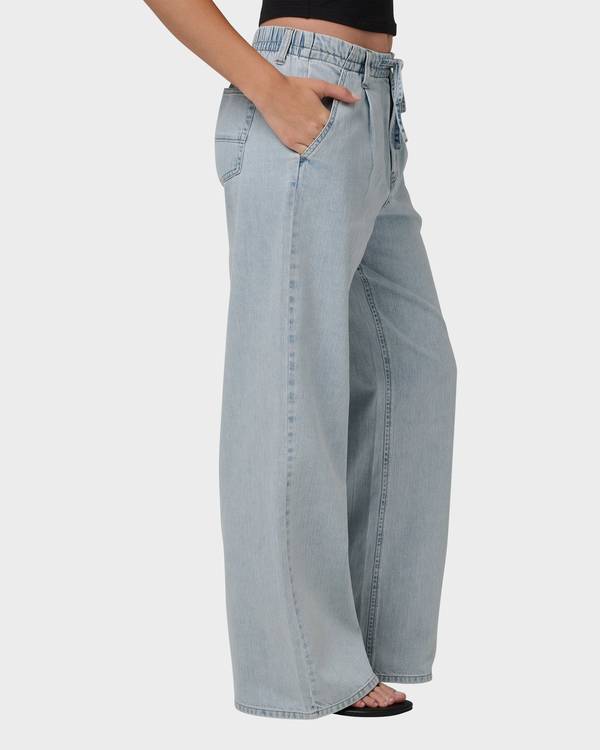 Tide Drawstring Jean - Dusty Blue