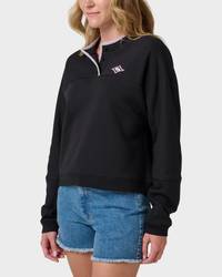 Henley Sweatshirt - Black
