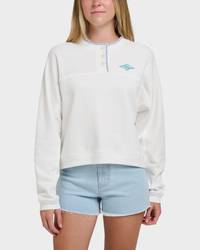 Henley Sweatshirt - White
