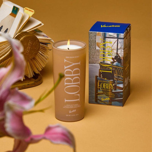 High Ceiling Resort Lobby Candle