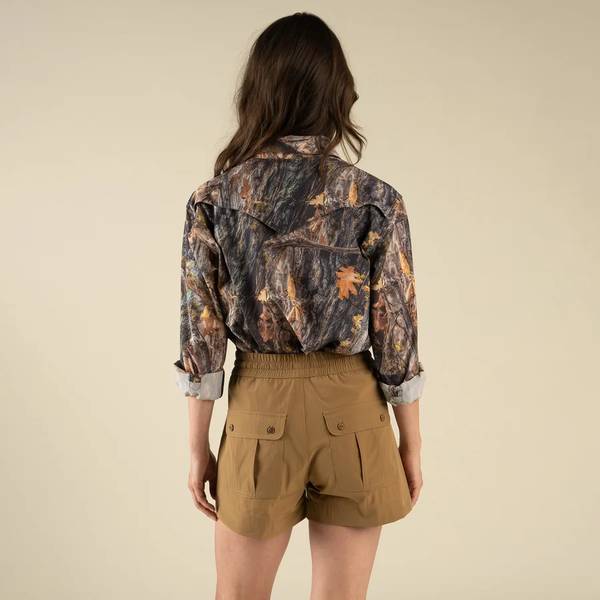 Solaya Performance Short - Saddlebrush Brown