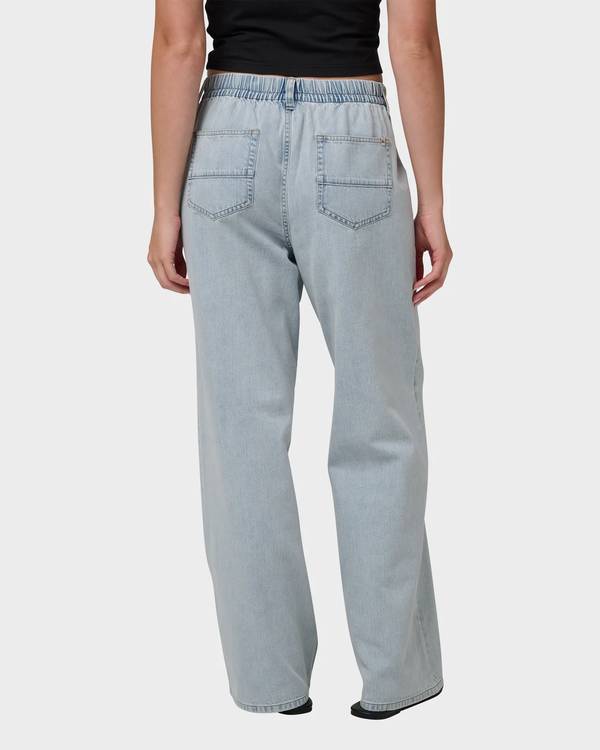 Tide Drawstring Jean - Dusty Blue