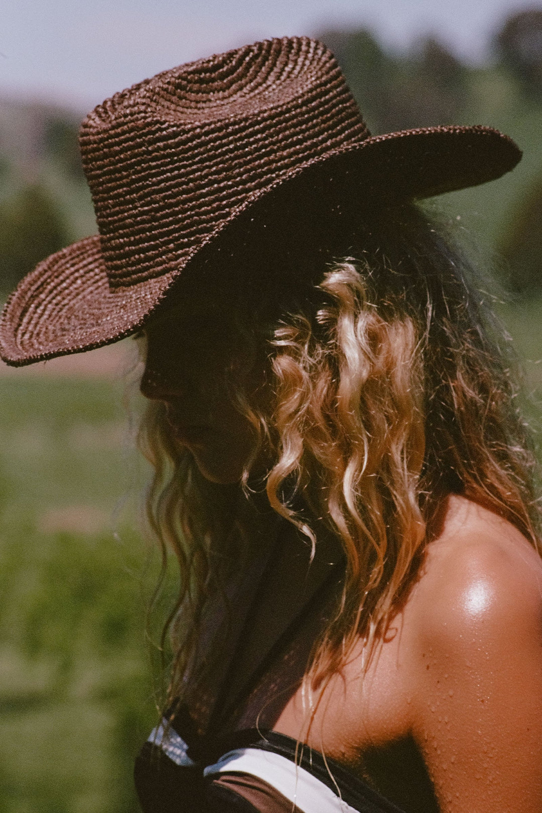 Lack of Color Raffia Cowboy Hat - Coco