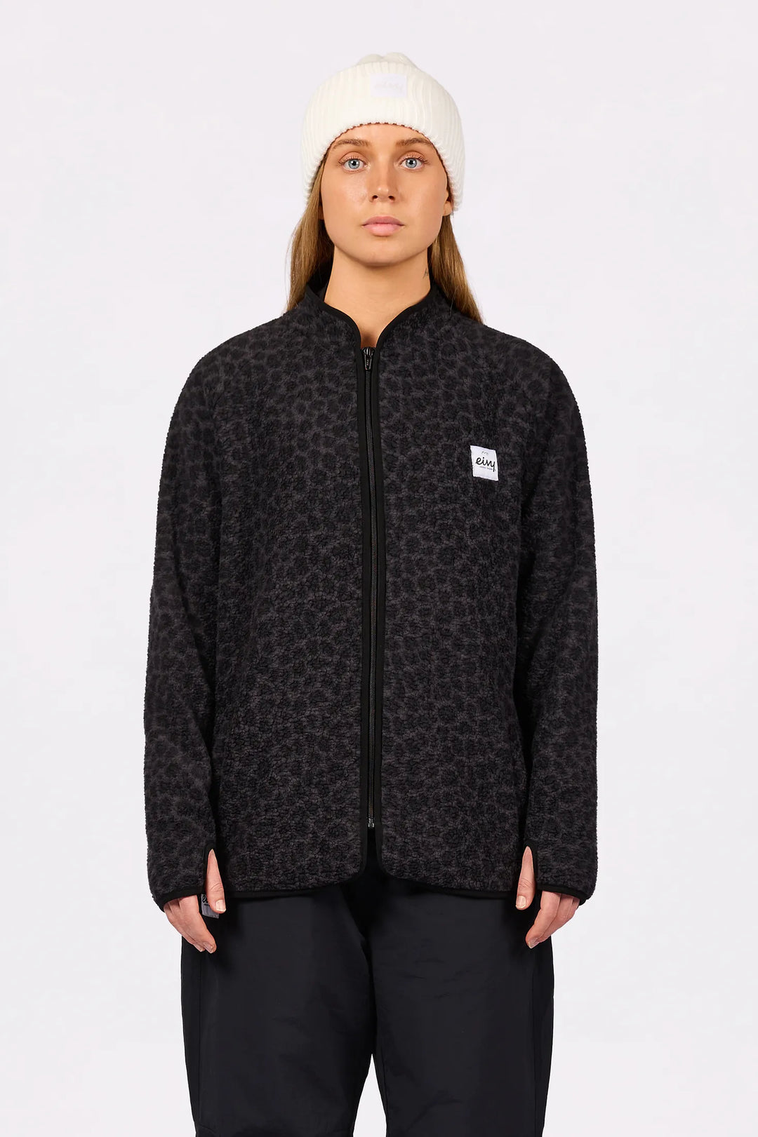 Eivy Redwood Sherpa Jacket - Black Leopard