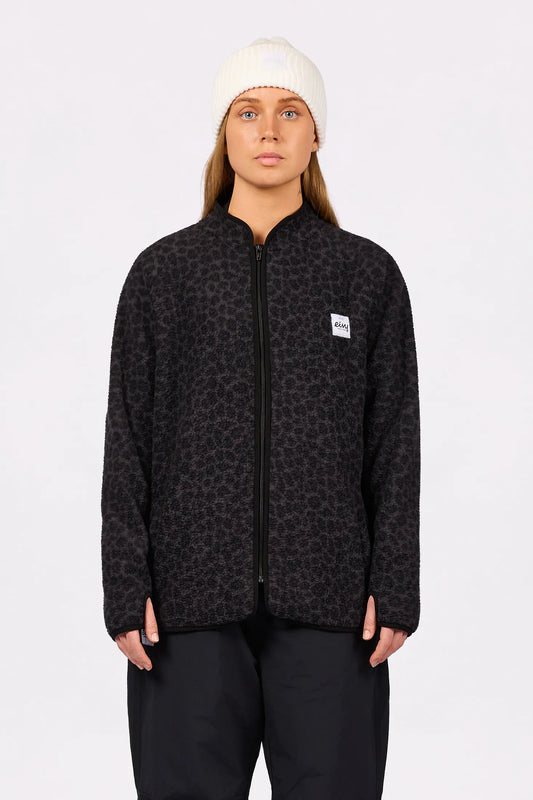 Eivy Redwood Sherpa Jacket - Black Leopard