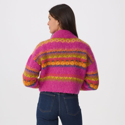 Celine Mock Neck - Fuchsia