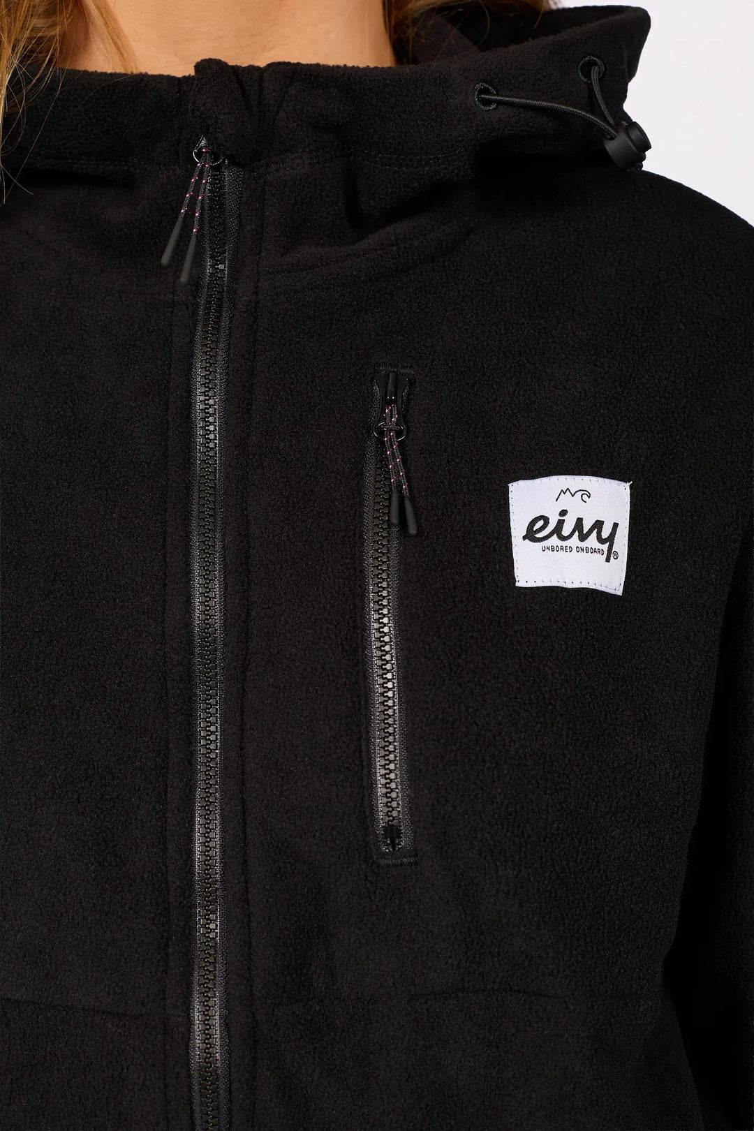 Eivy Techlight Ziphood Fleece - Black