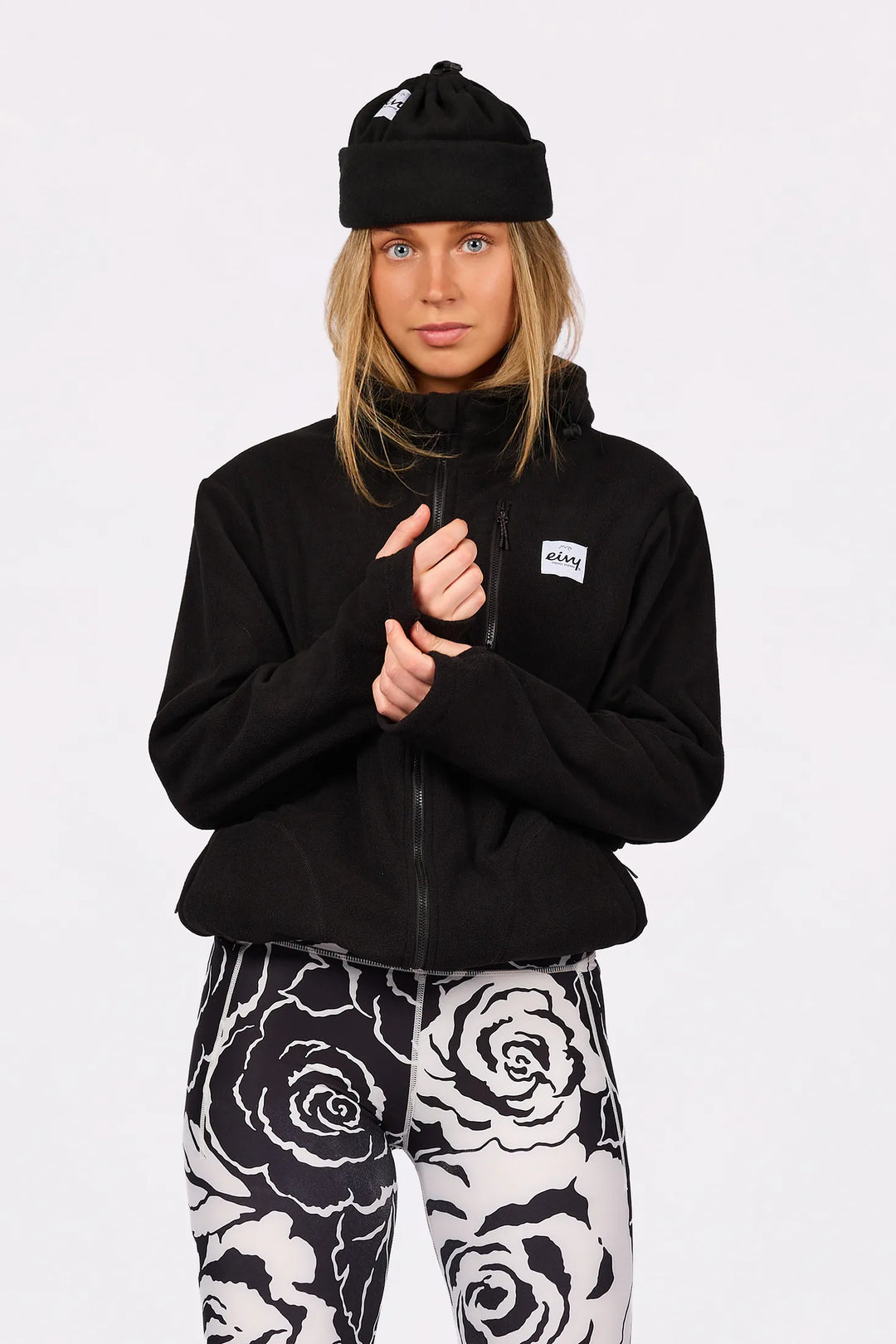 Eivy Techlight Ziphood Fleece - Black